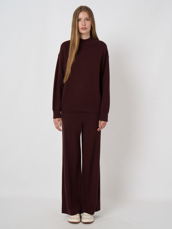 Woll-Kaschmir-Terry-Pullover mit Mock Neck image number 4