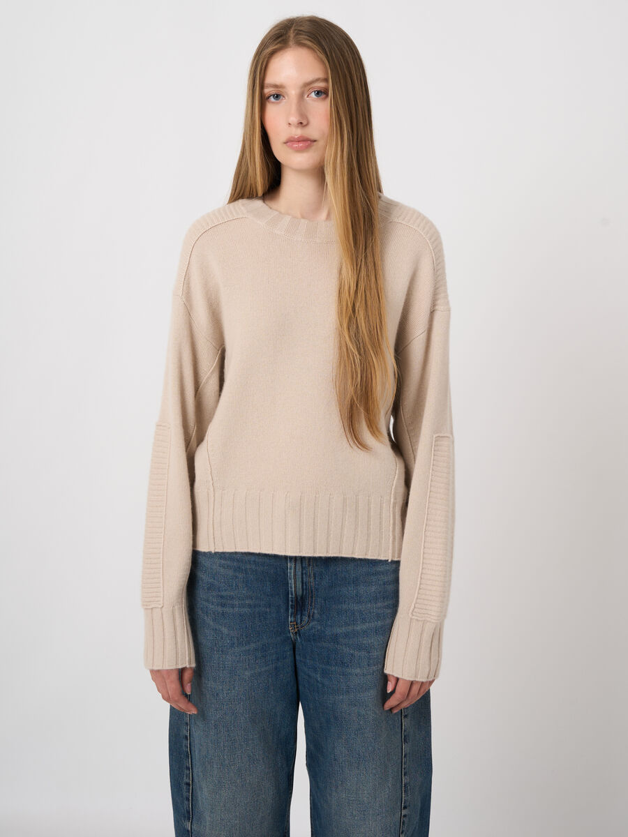 Woll-Kaschmir-Pullover mit Batwing&auml;rmeln image number 1