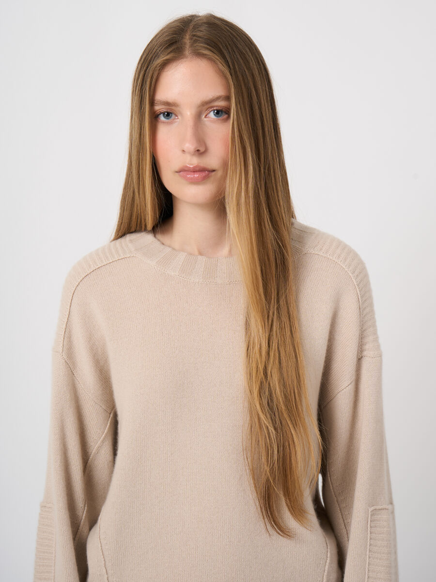 Woll-Kaschmir-Pullover mit Batwing&auml;rmeln image number 2