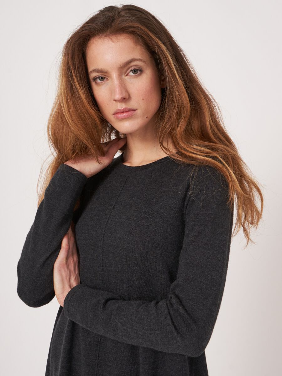 A-Linien-Strickkleid aus Merinowolle image number 3