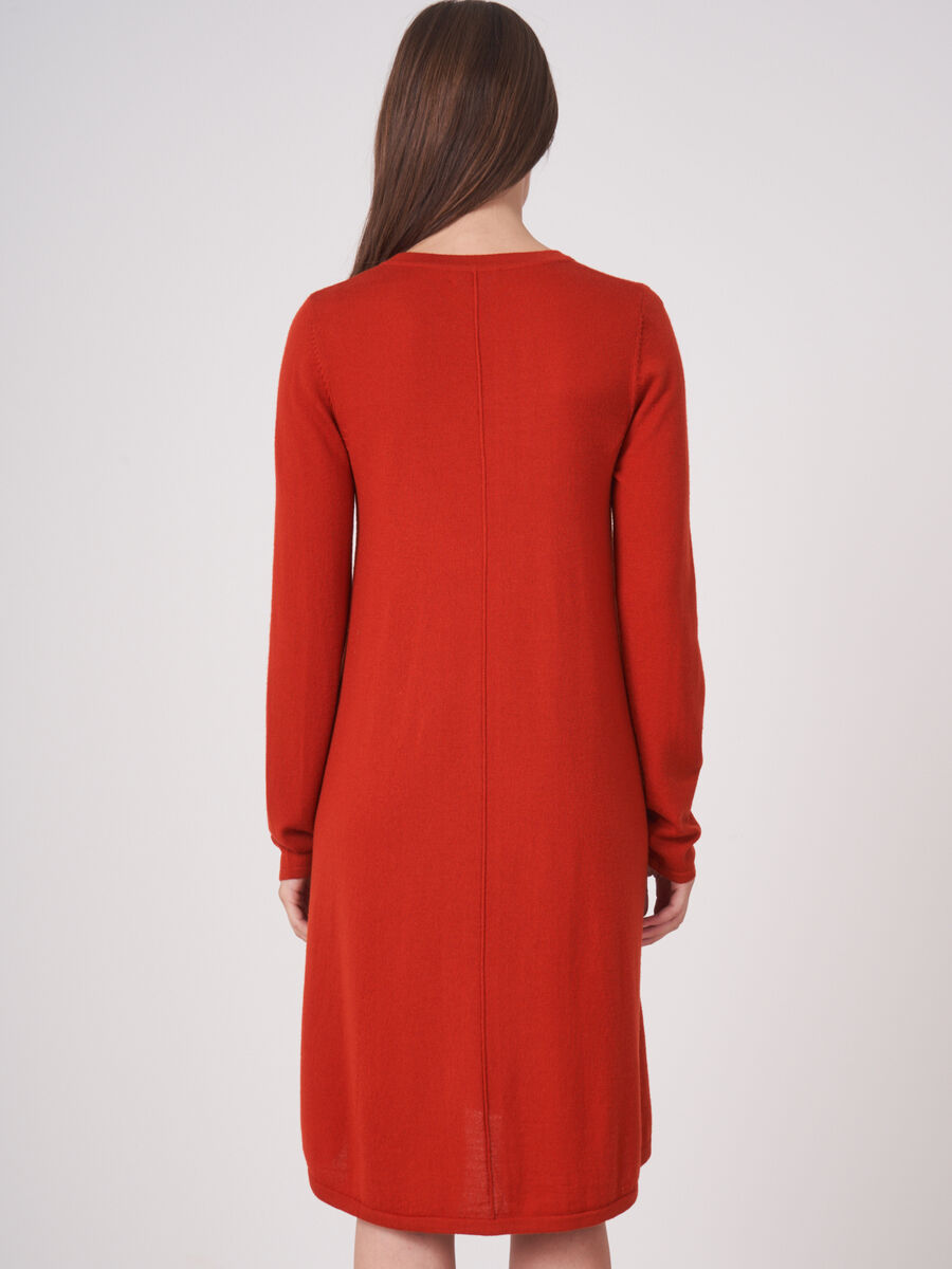 Robe a-line en laine mérinos — élégance réchauffante image number 58