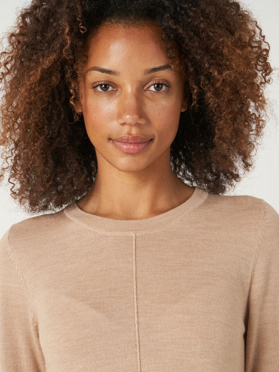 A-Linien-Strickkleid aus Merinowolle image number 3