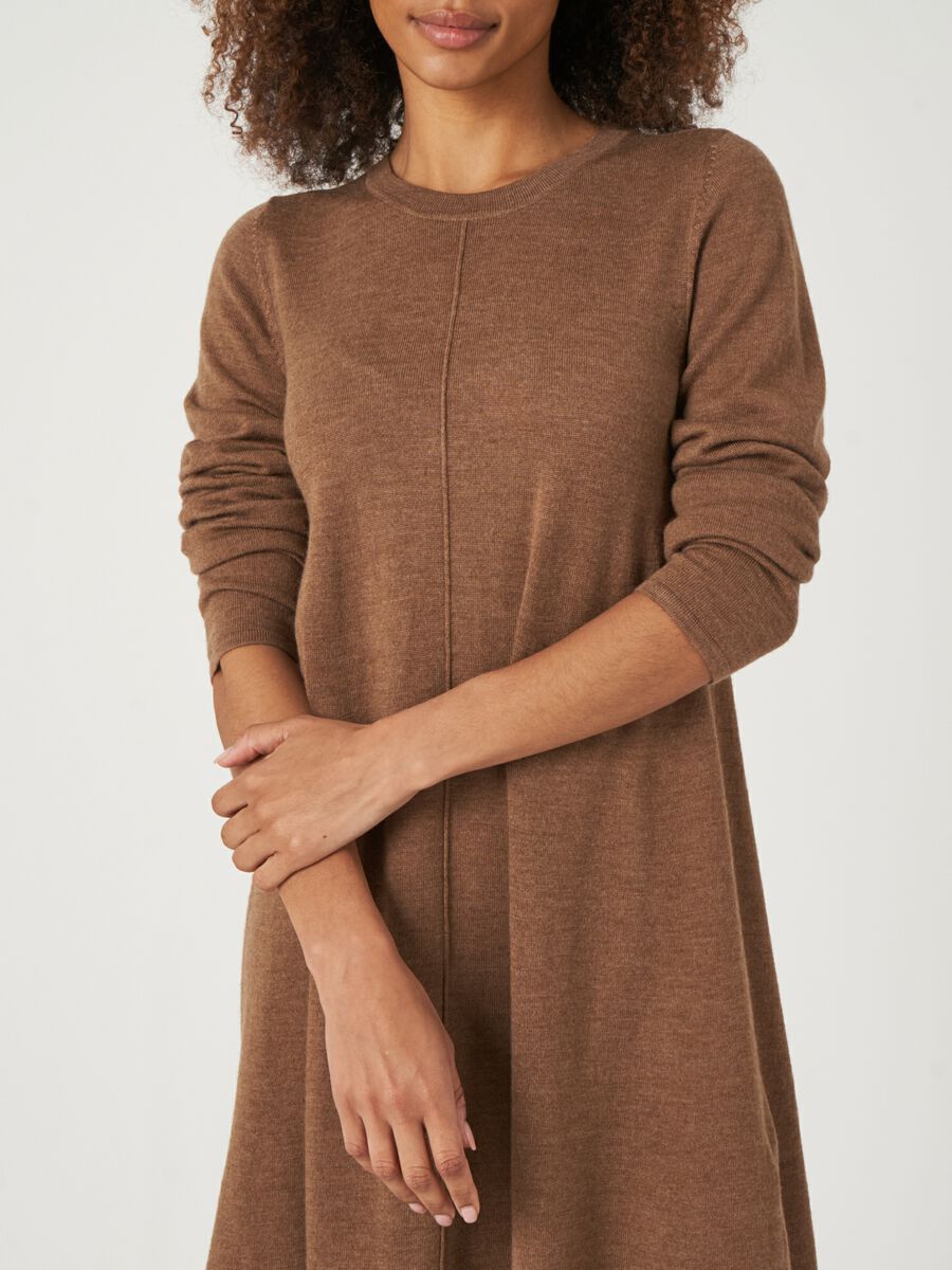 Robe a-line en laine mérinos — élégance réchauffante image number 39