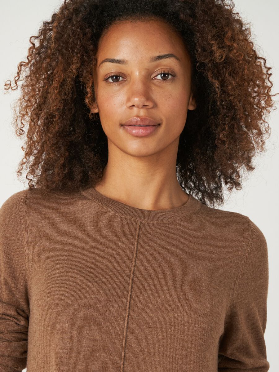 Robe a-line en laine mérinos — élégance réchauffante image number 40