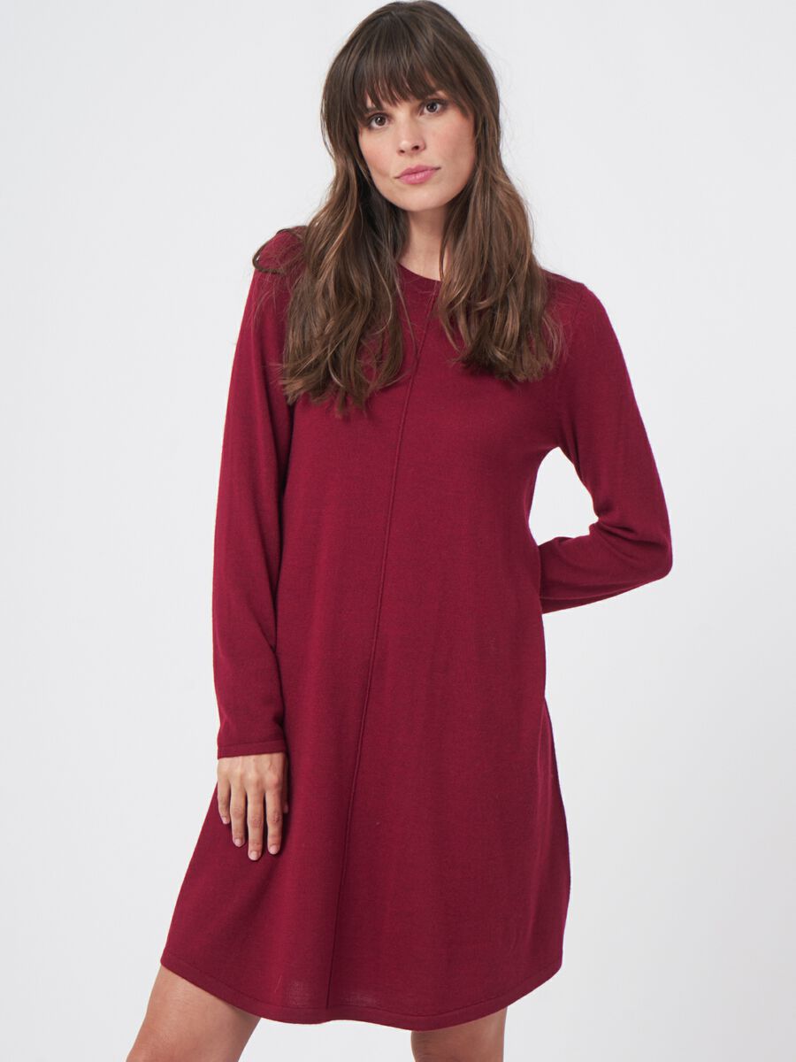 Robe a-line en laine mérinos — élégance réchauffante image number 28