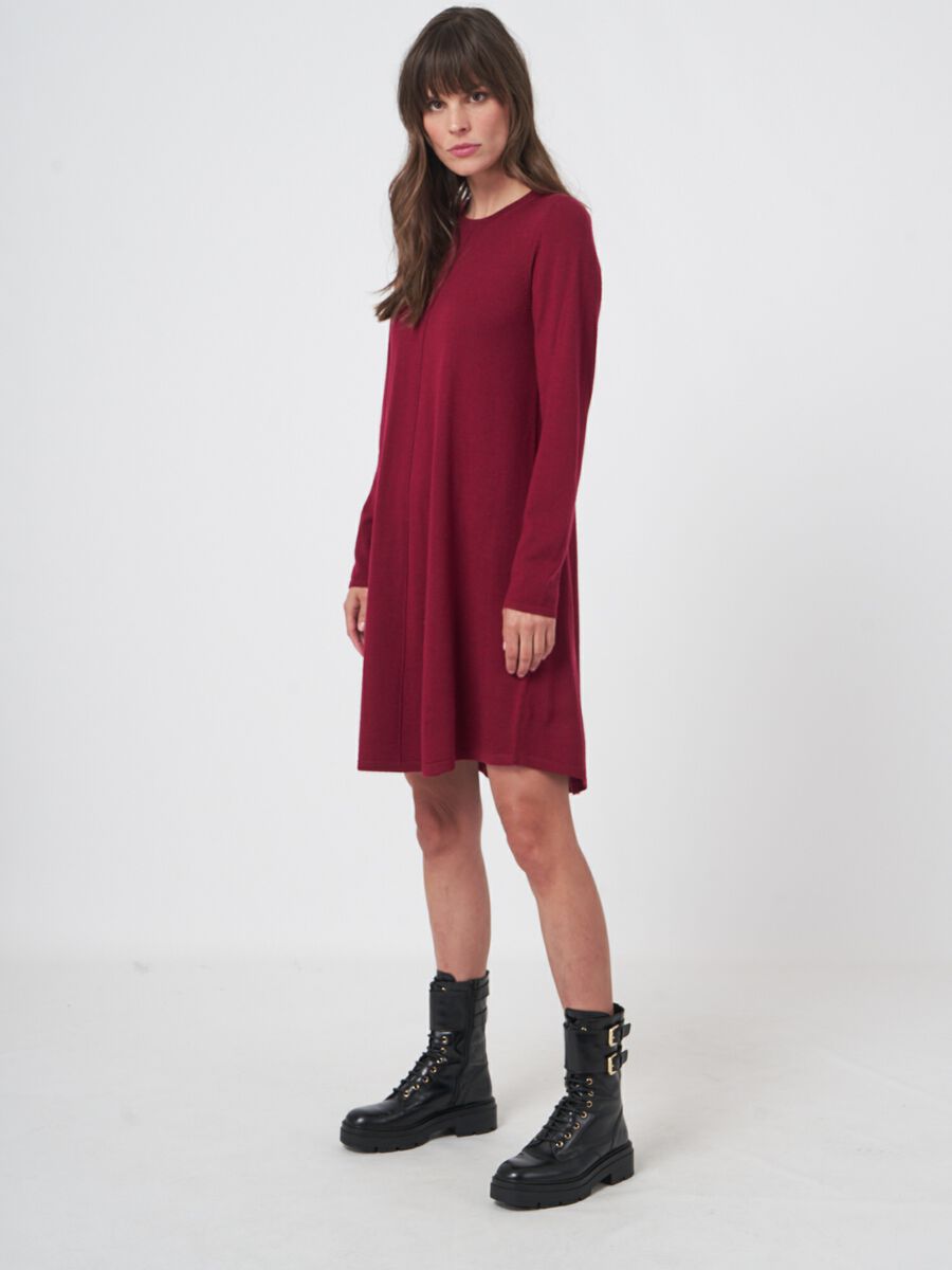Robe a-line en laine mérinos — élégance réchauffante image number 30