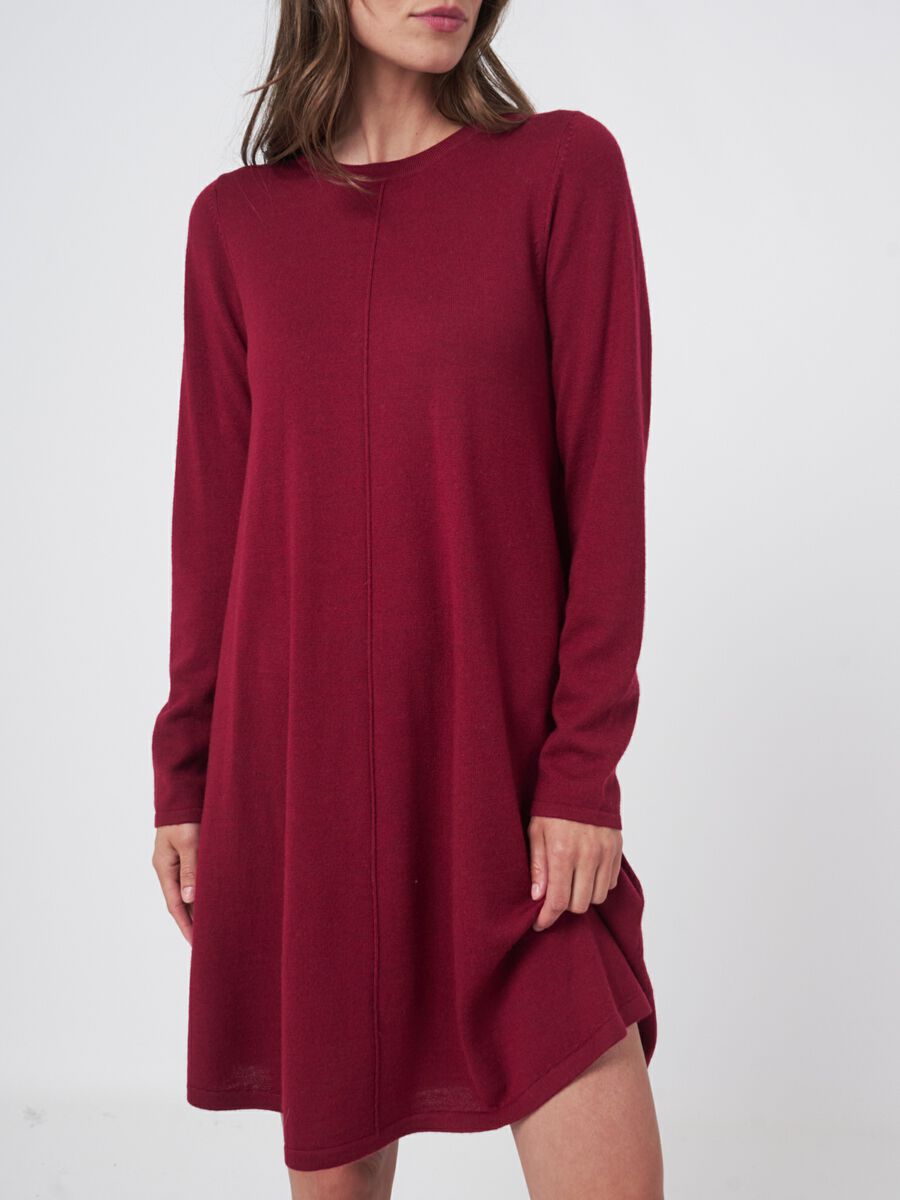 Robe a-line en laine mérinos — élégance réchauffante image number 29