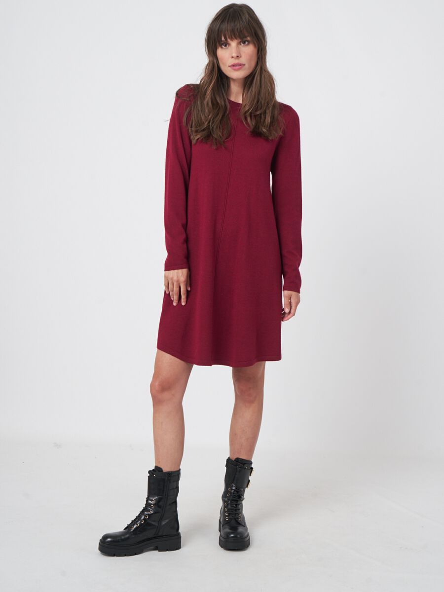 Robe a-line en laine mérinos — élégance réchauffante image number 27