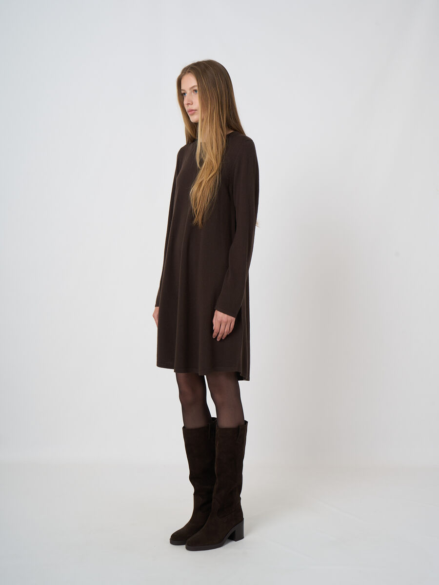 A-Linien-Strickkleid aus extrafeiner Merinowolle image number 1