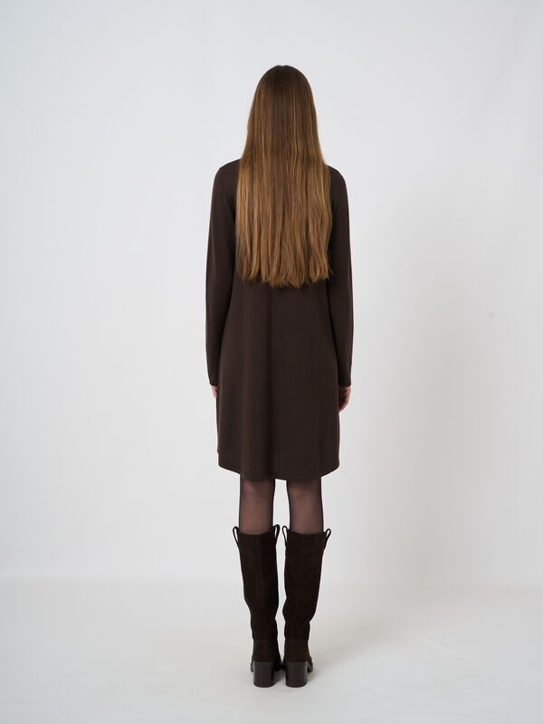 A-Linien-Strickkleid aus extrafeiner Merinowolle image number 2