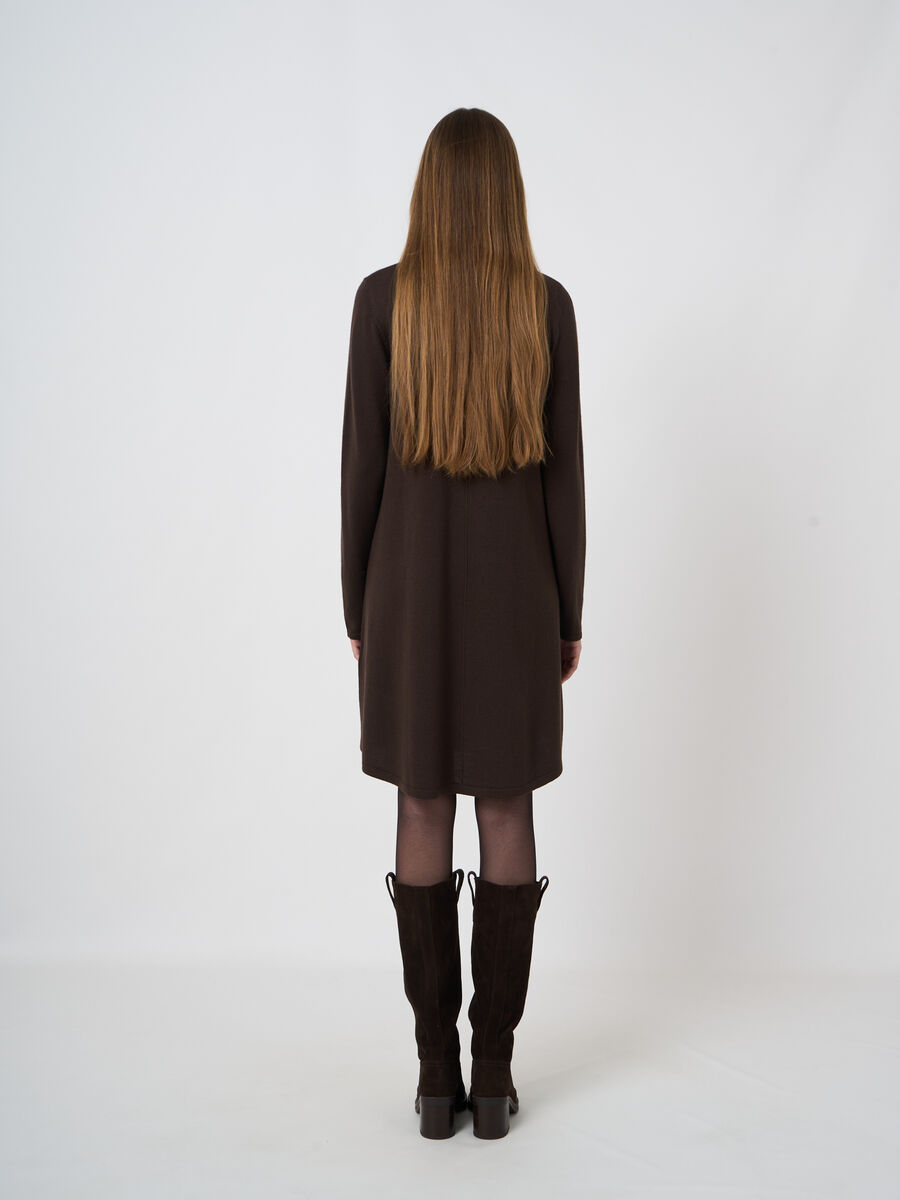 A-Linien-Strickkleid aus extrafeiner Merinowolle image number 2