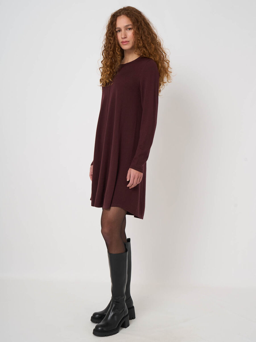 A-Linien-Strickkleid aus extrafeiner Merinowolle image number 0