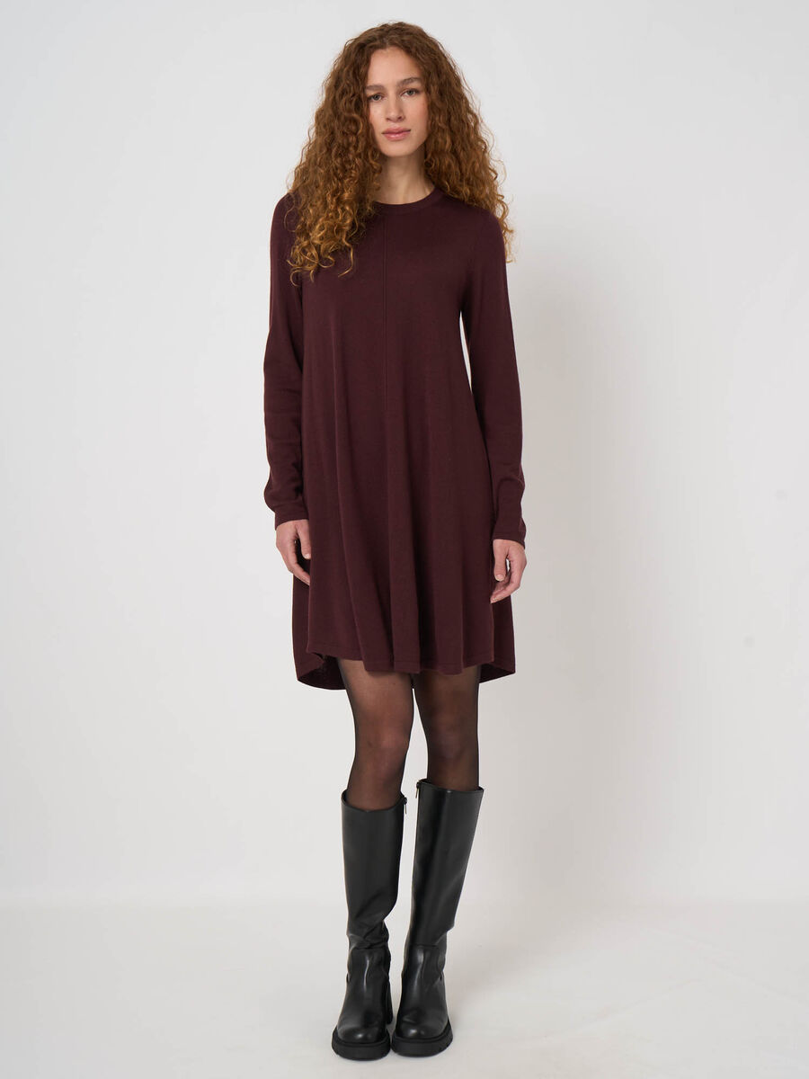 A-Linien-Strickkleid aus extrafeiner Merinowolle image number 1