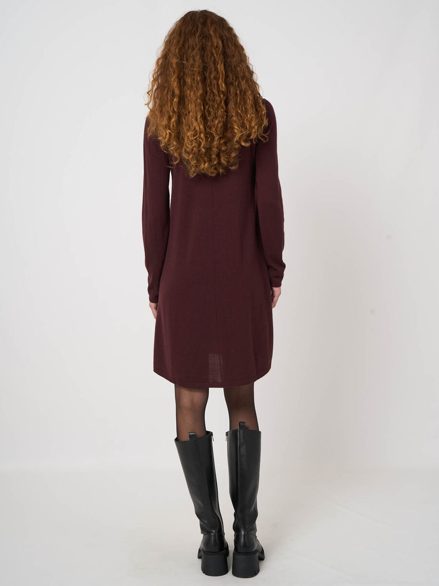 A-Linien-Strickkleid aus extrafeiner Merinowolle image number 3