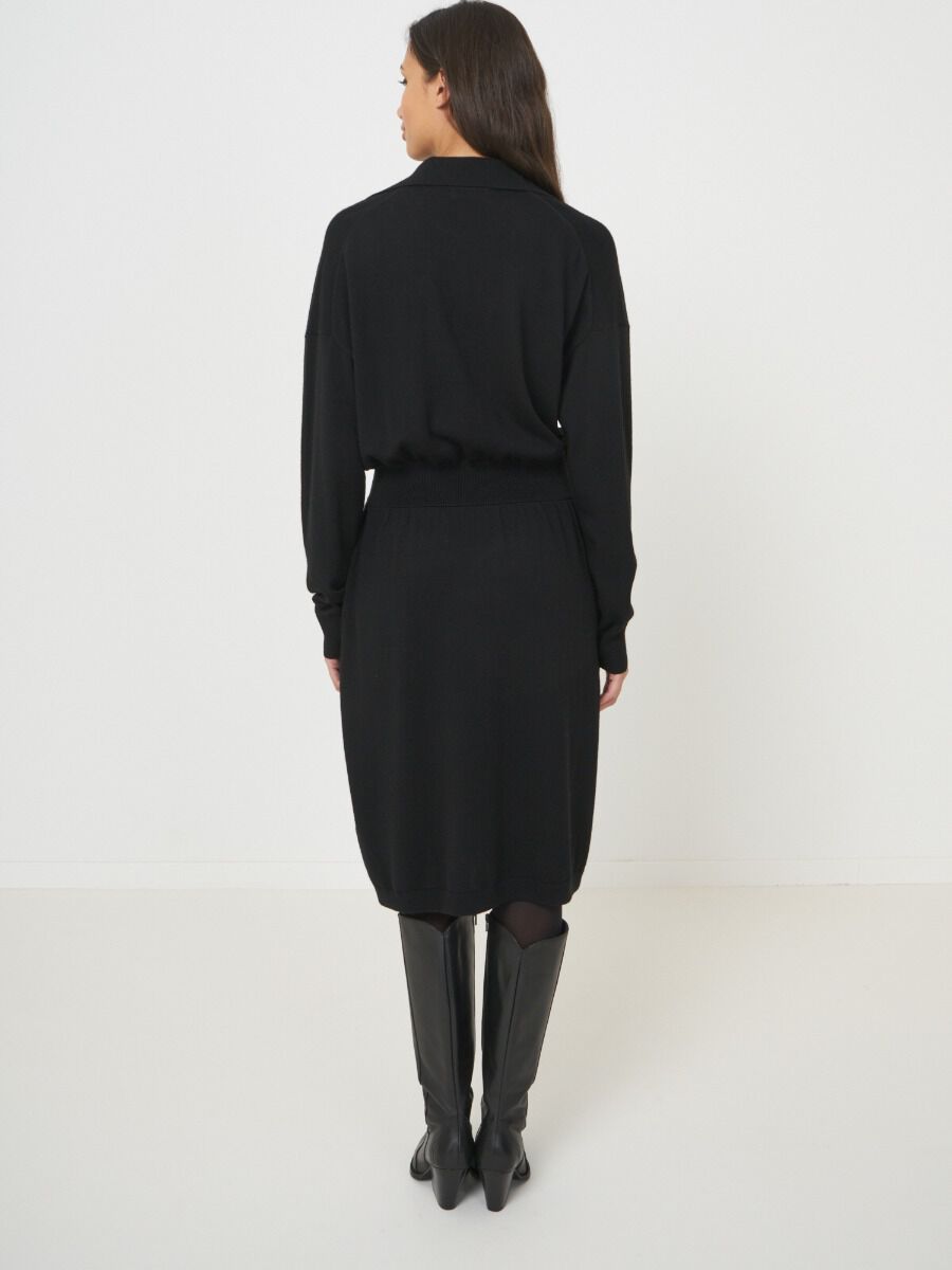 Knitted dress with wrap front image number 1