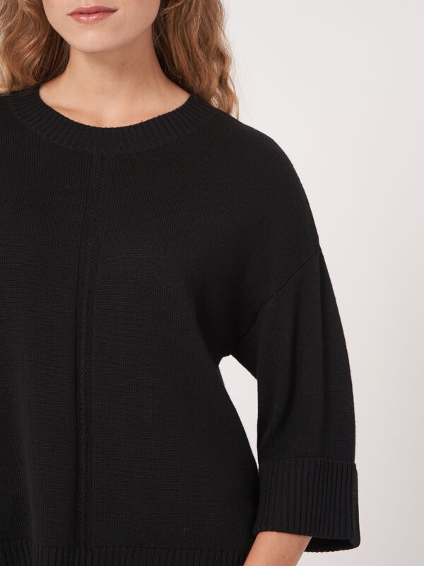 3/4-&Auml;rmel-Pullover aus Merinowolle image number 2