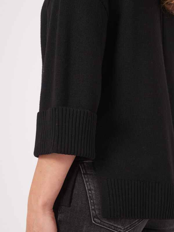 3/4-&Auml;rmel-Pullover aus Merinowolle image number 3