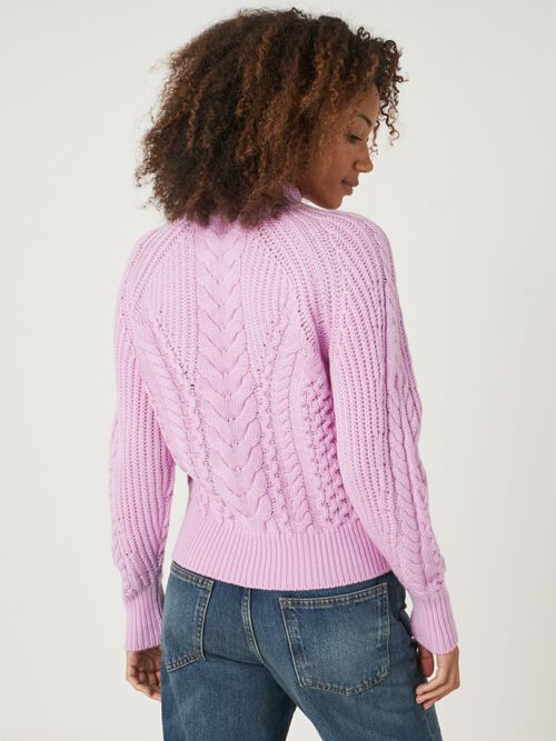Levanzo Cashmere Cable Pullover - Chestnut