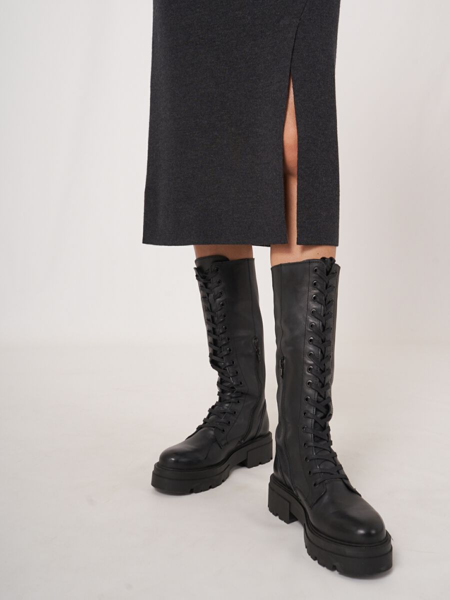 Strickrock mit Frontschlitz aus Merinowolle image number 3