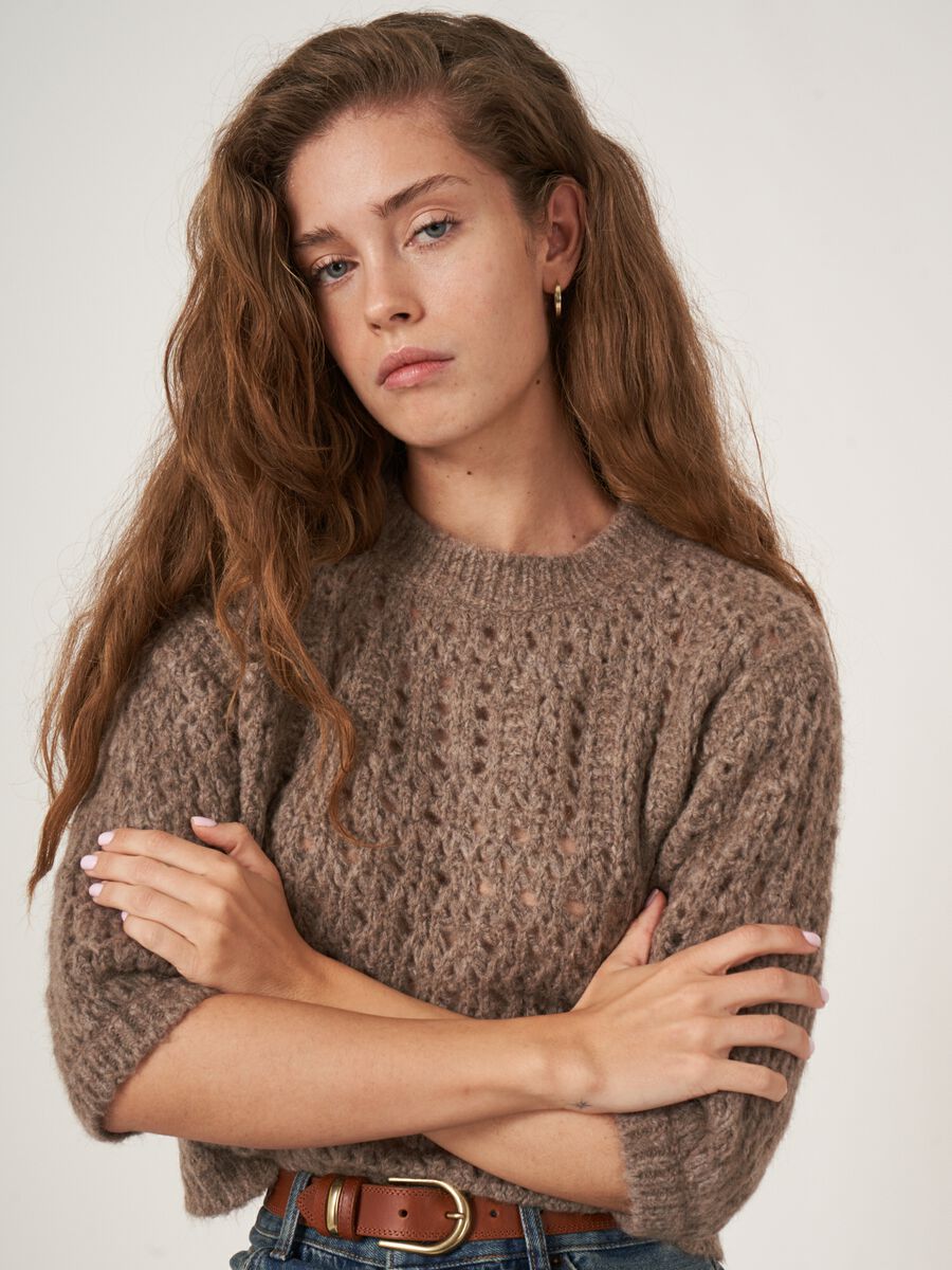 Trui met pointelle details image number 2