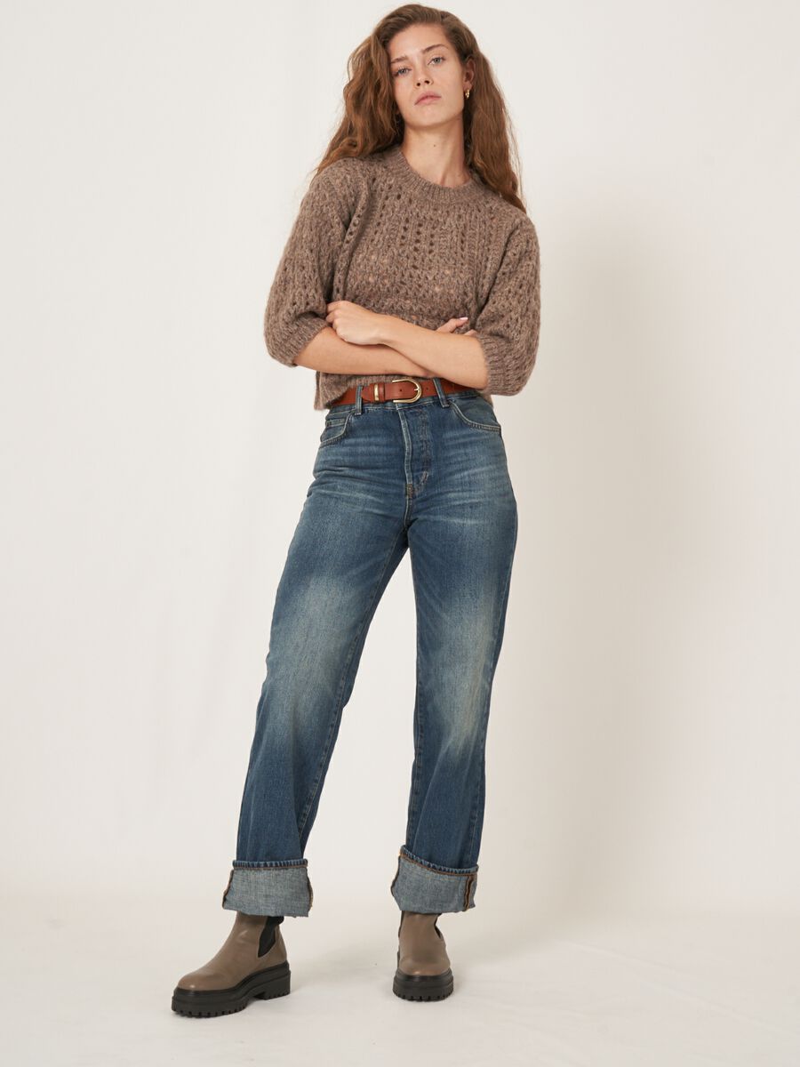 Trui met pointelle details image number 5