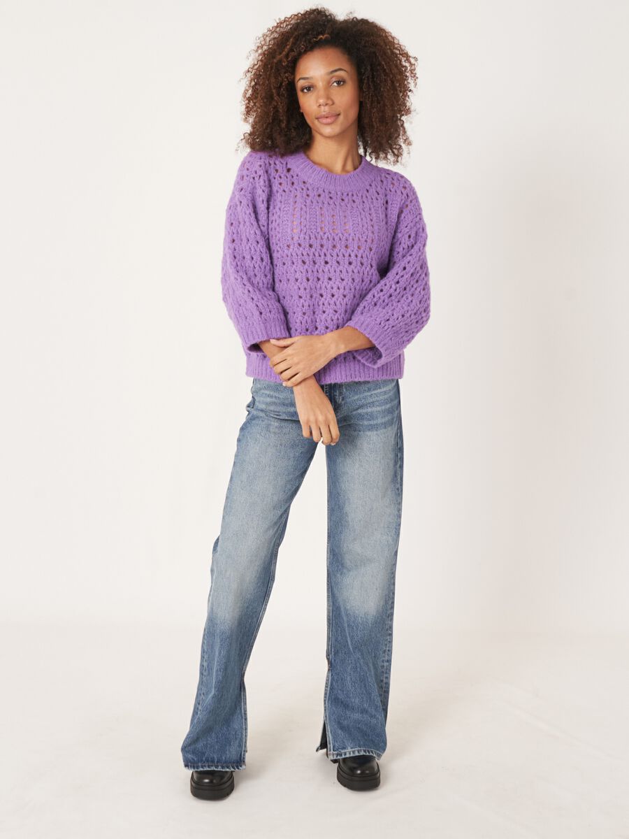 Trui met pointelle details image number 5