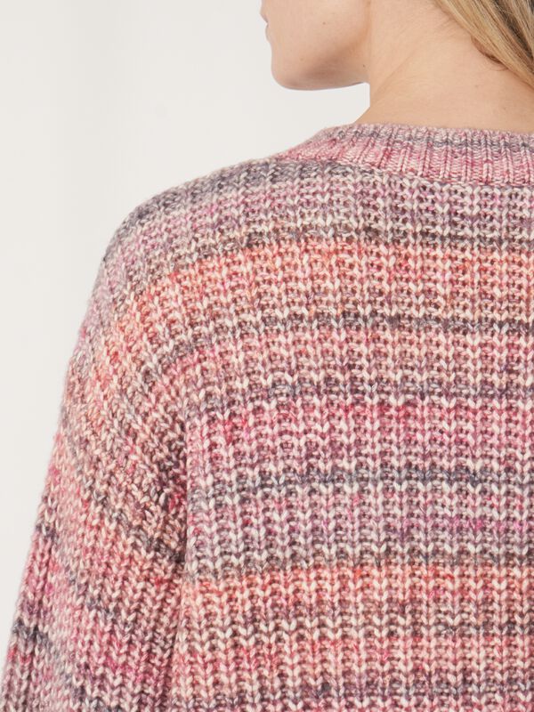 Pull space dye à encolure boutonnée image number 4