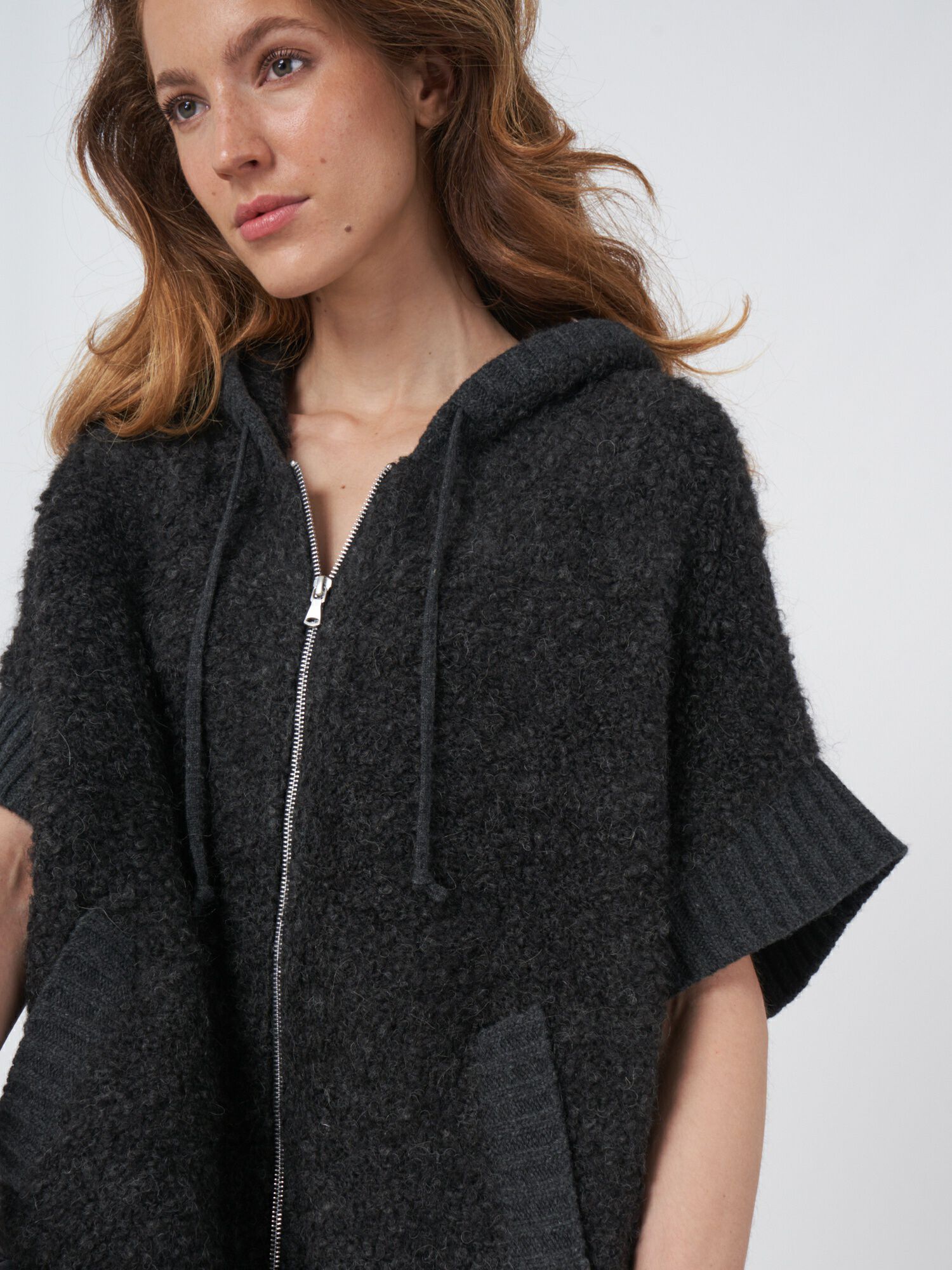 Alpaca Wool hot Sweater Pancho Coat by CLOSED XS