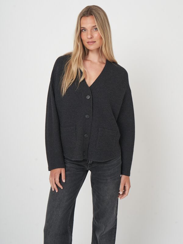 Oversized vest van extra fijne merinowol - comfort & klasse image number 1
