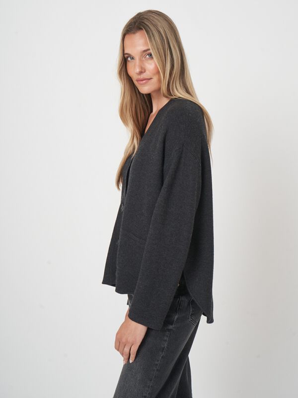 Oversized vest van extra fijne merinowol - comfort & klasse image number 2