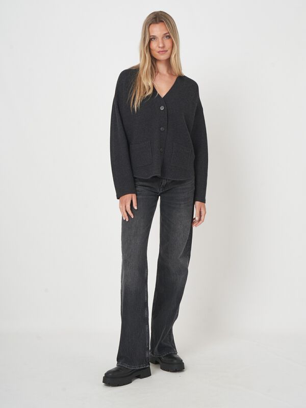 Oversized vest van extra fijne merinowol - comfort & klasse image number 4