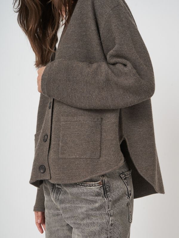 Oversized vest van extra fijne merinowol - comfort & klasse image number 1