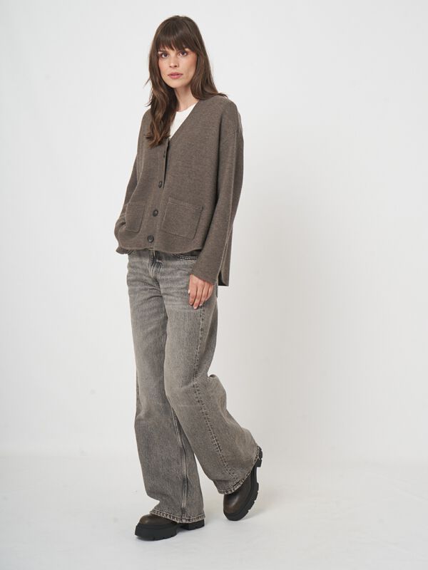 Oversized vest van extra fijne merinowol - comfort & klasse image number 7