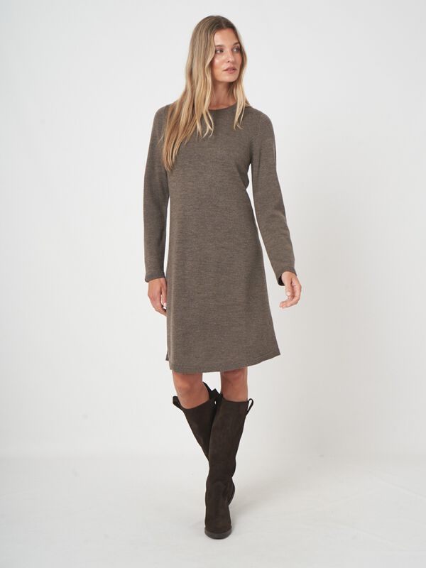 Robe a-ligne femme — mérinos extra doux image number 3