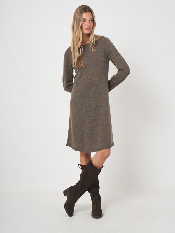 Robe a-ligne femme — mérinos extra doux image number 4