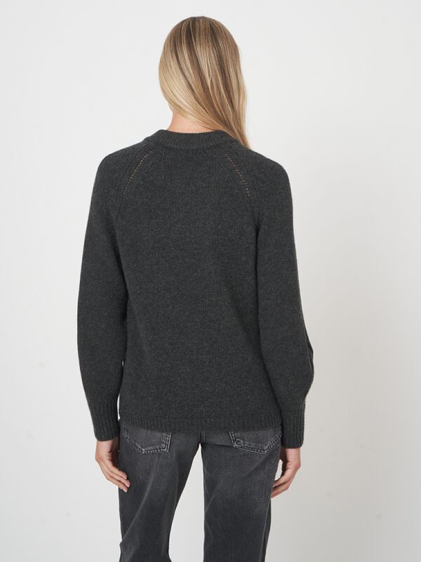 Luxe chunky knit pullover van italiaanse wol image number 5