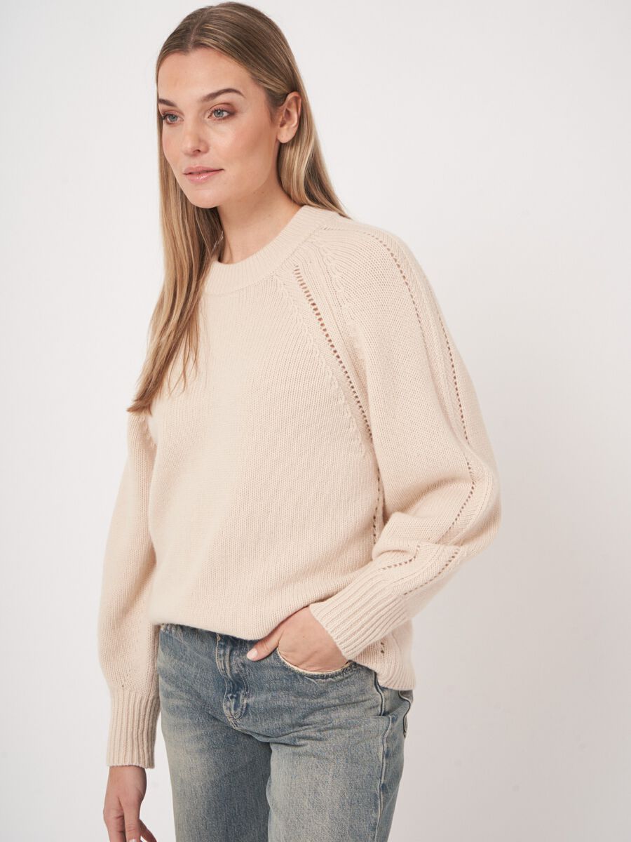 Luxe chunky knit pullover van italiaanse wol image number 4