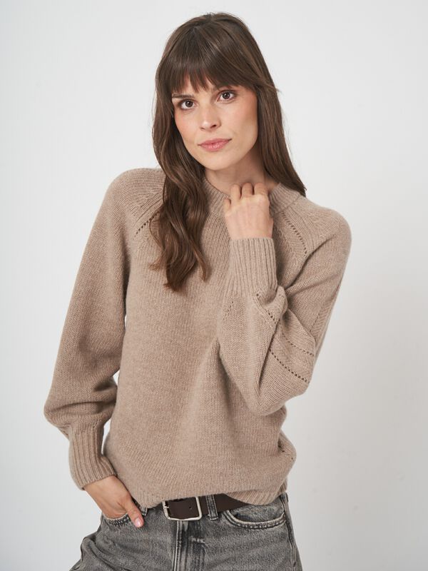 Luxe chunky knit pullover van italiaanse wol image number 0