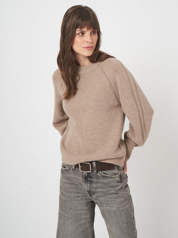 Luxe chunky knit pullover van italiaanse wol image number 3