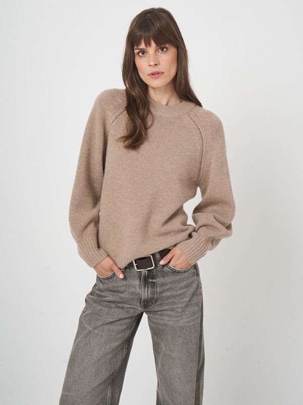 Luxe chunky knit pullover van italiaanse wol image number 4
