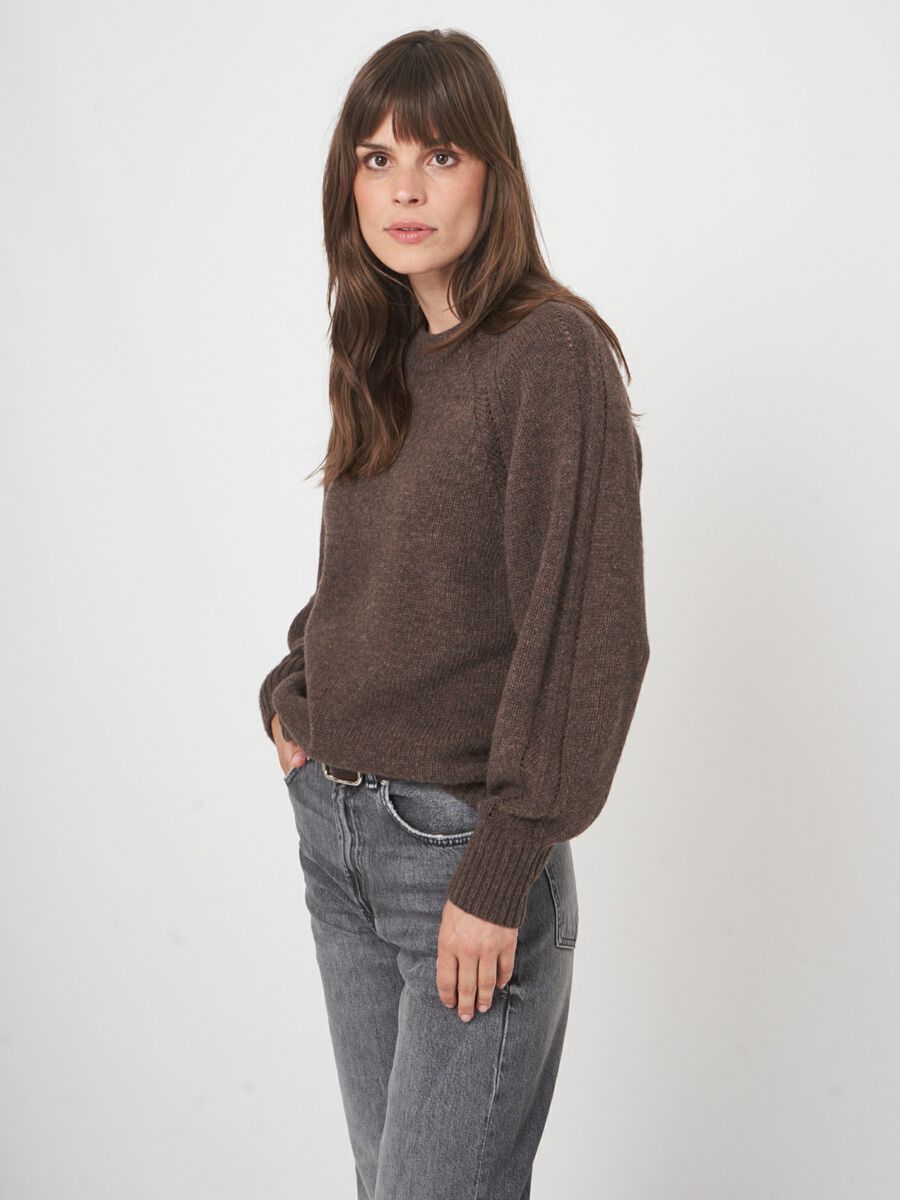 Luxe chunky knit pullover van italiaanse wol image number 5