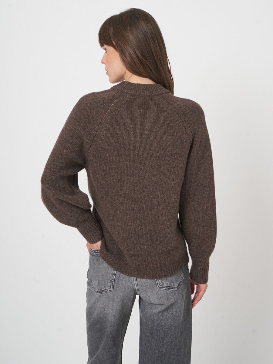 Luxe chunky knit pullover van italiaanse wol image number 6