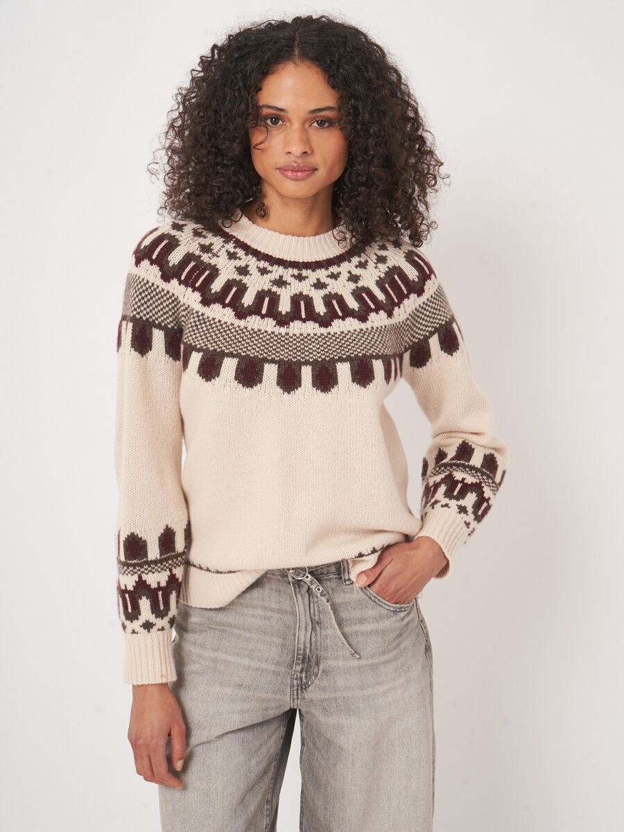 Mehrfarbiger Intarsia-Pullover - REPEAT Cashmere Strick image number 5