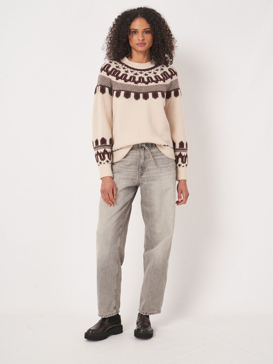 Mehrfarbiger Intarsia-Pullover - REPEAT Cashmere Strick image number 6