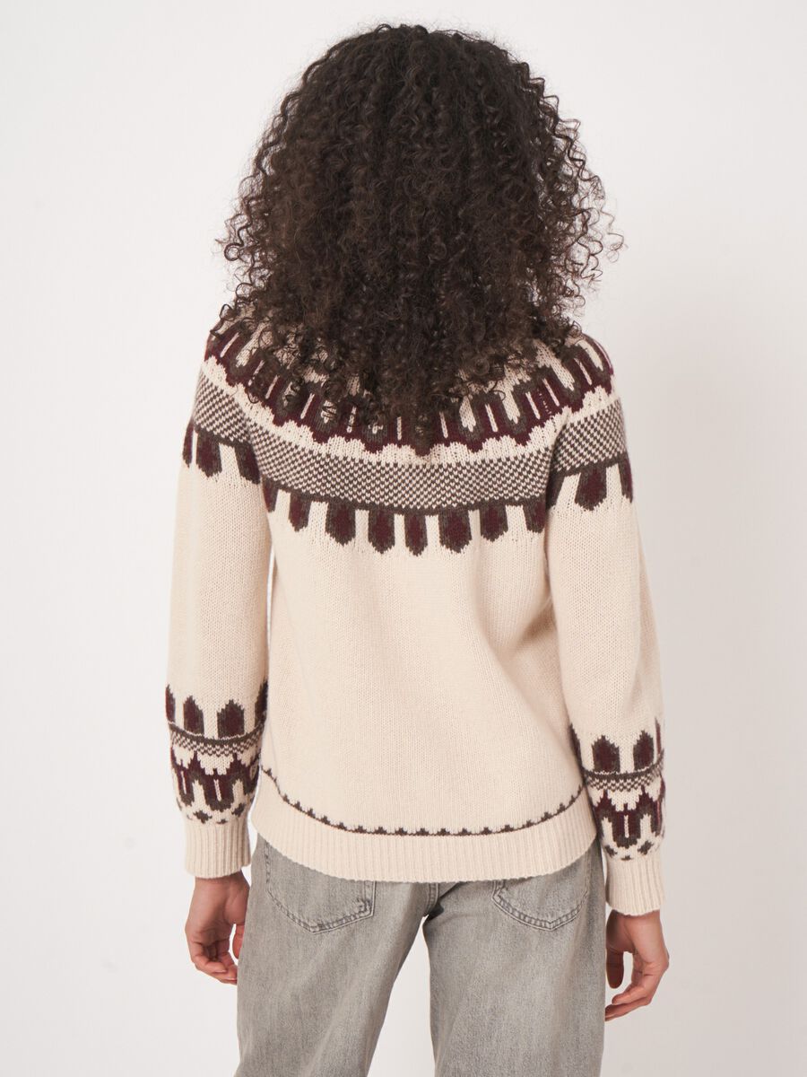 Mehrfarbiger Intarsia-Pullover - REPEAT Cashmere Strick image number 7