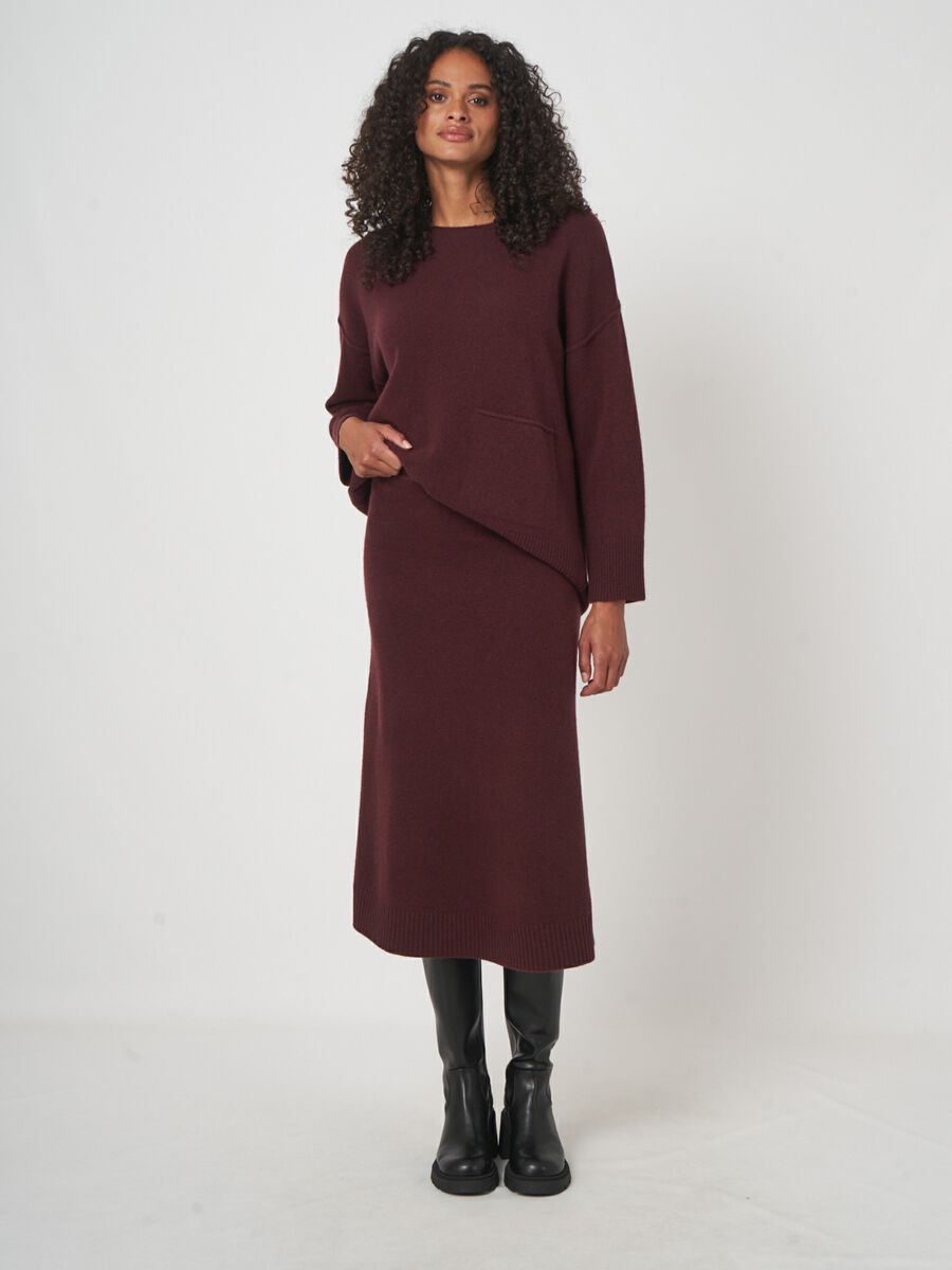 Jupe a-line femme — laine d’agneau italienne & élégance image number 0