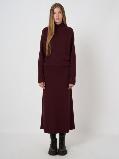 A-Linien-Rock aus italienischer Lammwolle - REPEAT Cashmere