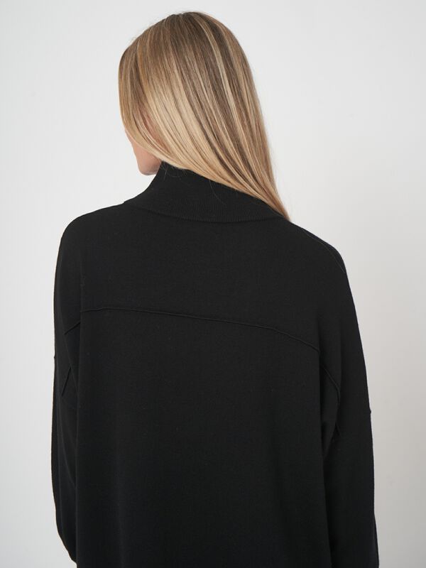 Robe maille mérinos femme — coupe longue & douceur repeat image number 2