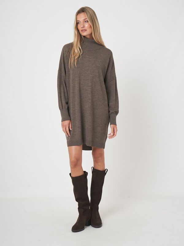 Robe maille mérinos femme — coupe longue & douceur repeat image number 5