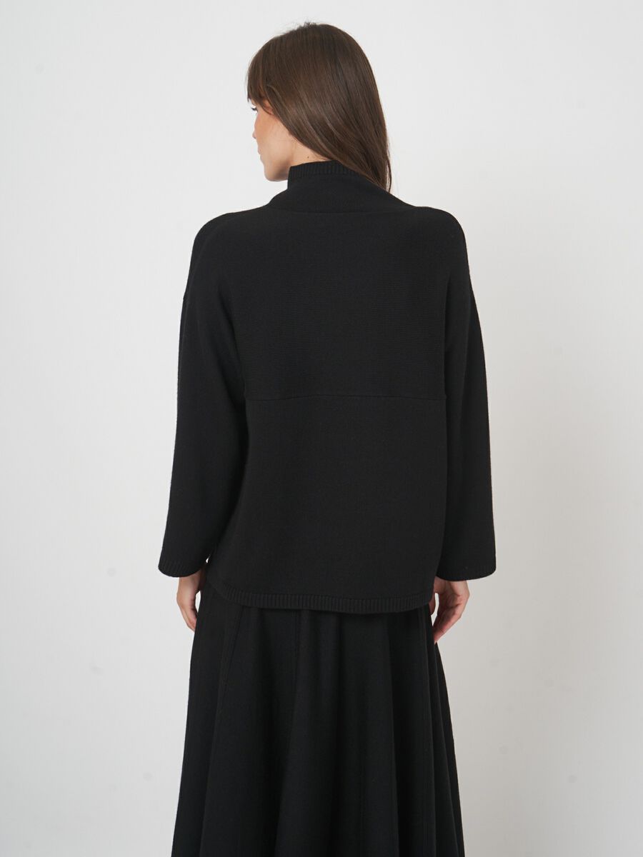 Merinopullover mit 3/4-Ärmeln und Stehkragen image number 6